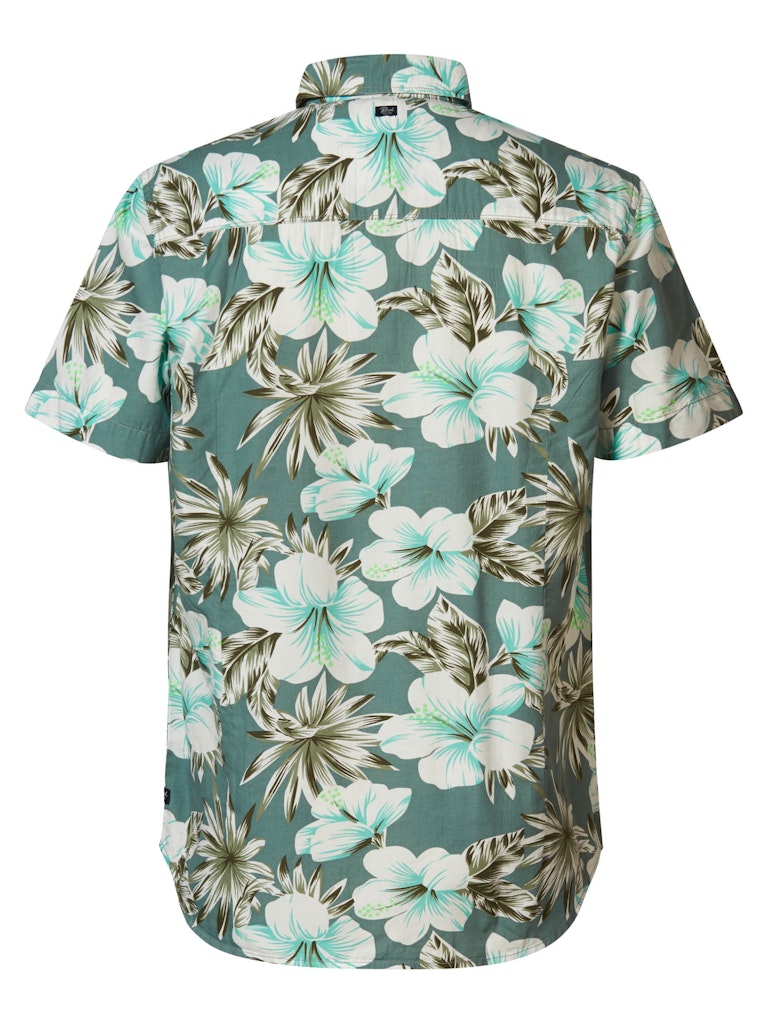 All Over Print Shirt - Aqua Grey