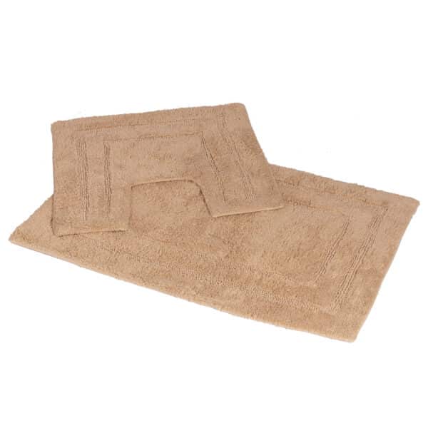 Pinnacle 2 Piece Bath Mat Set - Biscuit