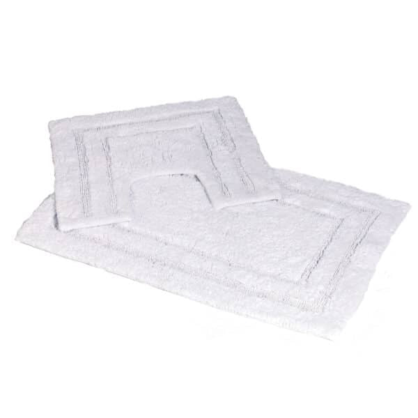 Pinnacle 2 Piece Bath Mat Set - White