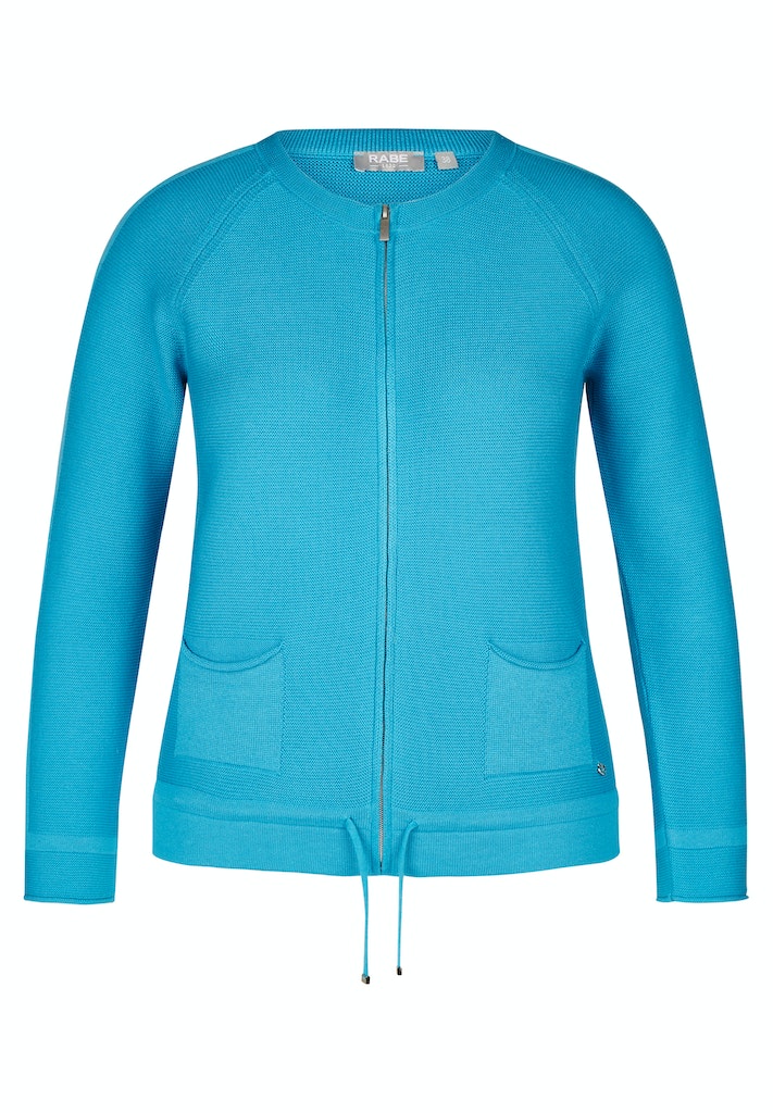 Blue Romance Zip Cardigan - Turquoise