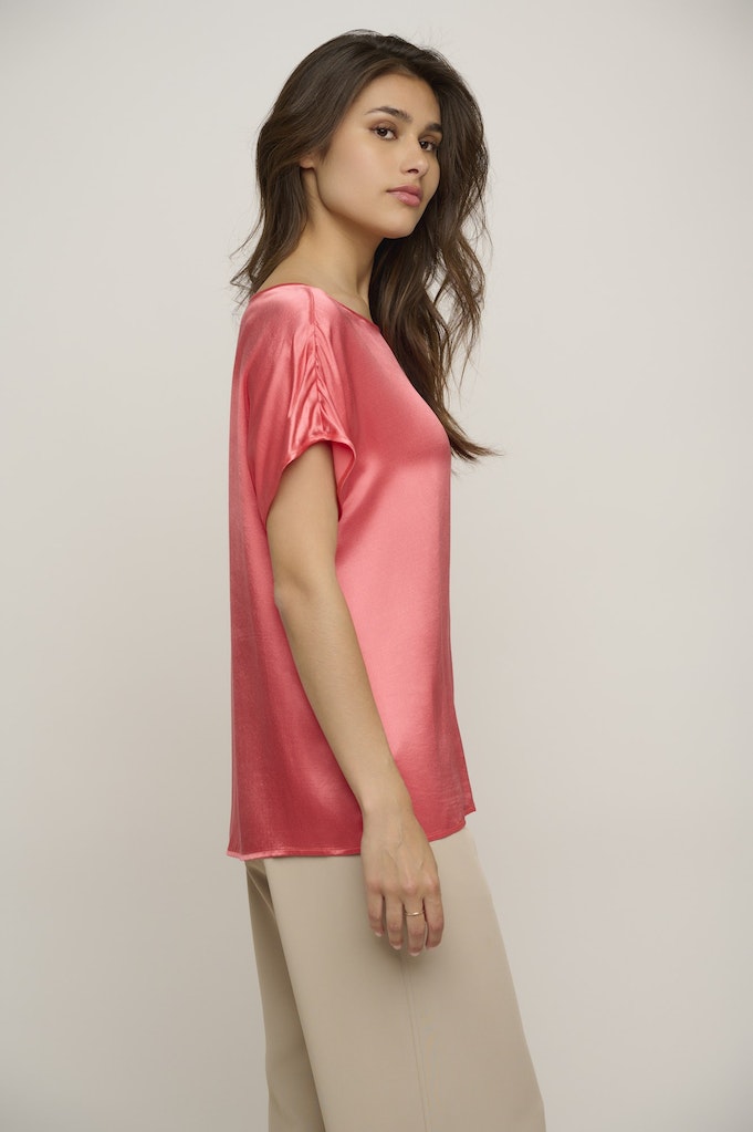 Taavi Short Sleeve Top - Coral