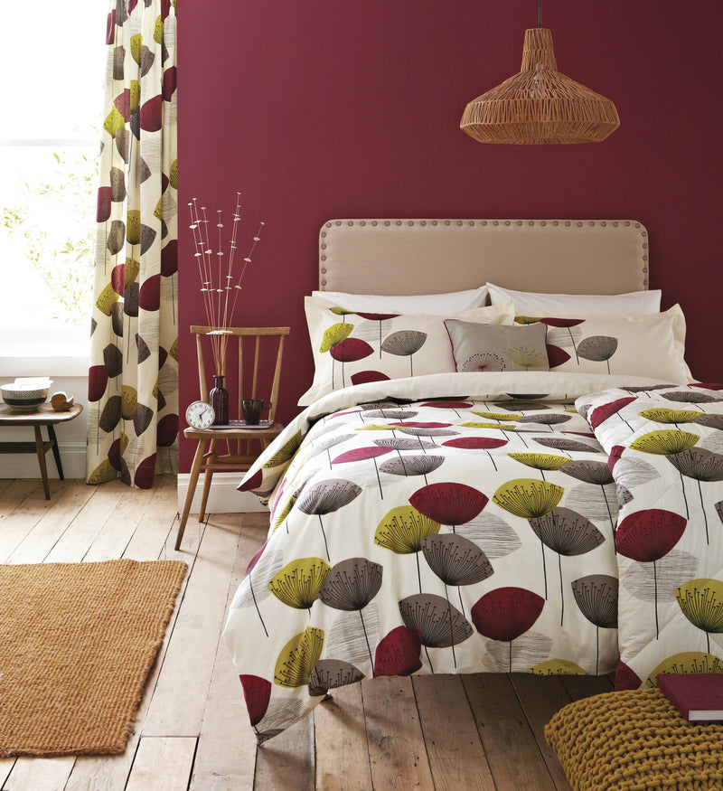 Dandelion Clocks Duvet Cover Set - Blackcurrant