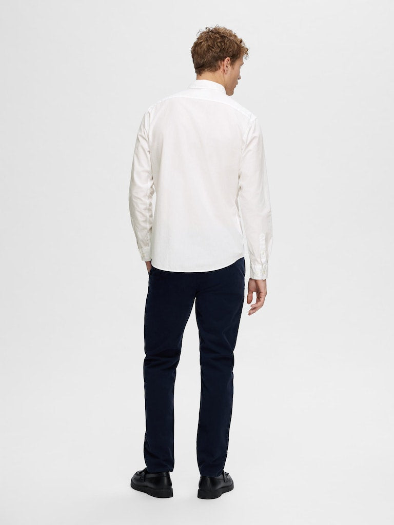 Slim Rick Poplin Shirt - White