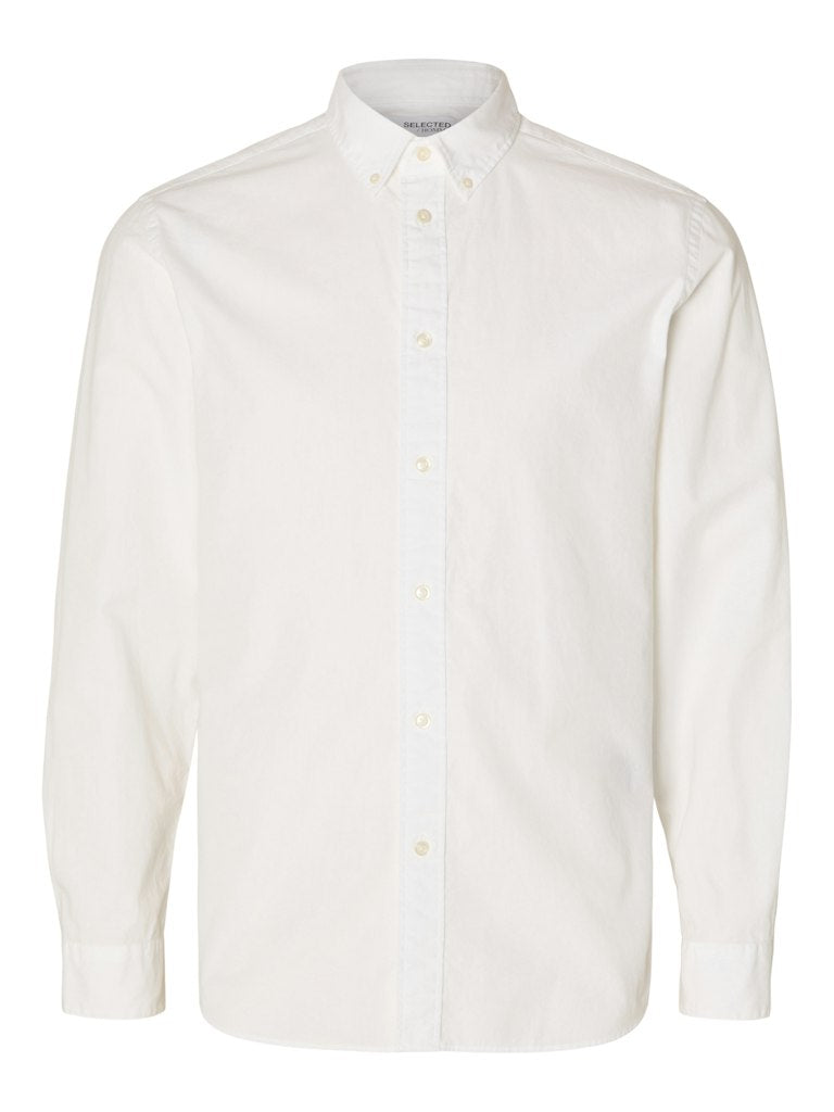 Slim Rick Poplin Shirt - White