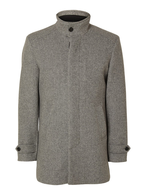 New Reuben Coat - Light Grey Melange