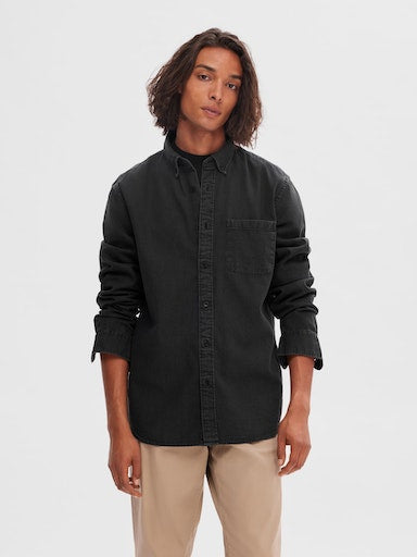 Rick Denim Shirt - Black Denim