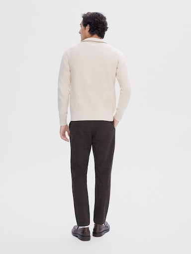 Axel 1/2 Zip Jumper - Oatmeal Melange