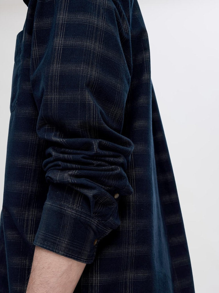 Cord Check Shirt - Navy Blazer Checks