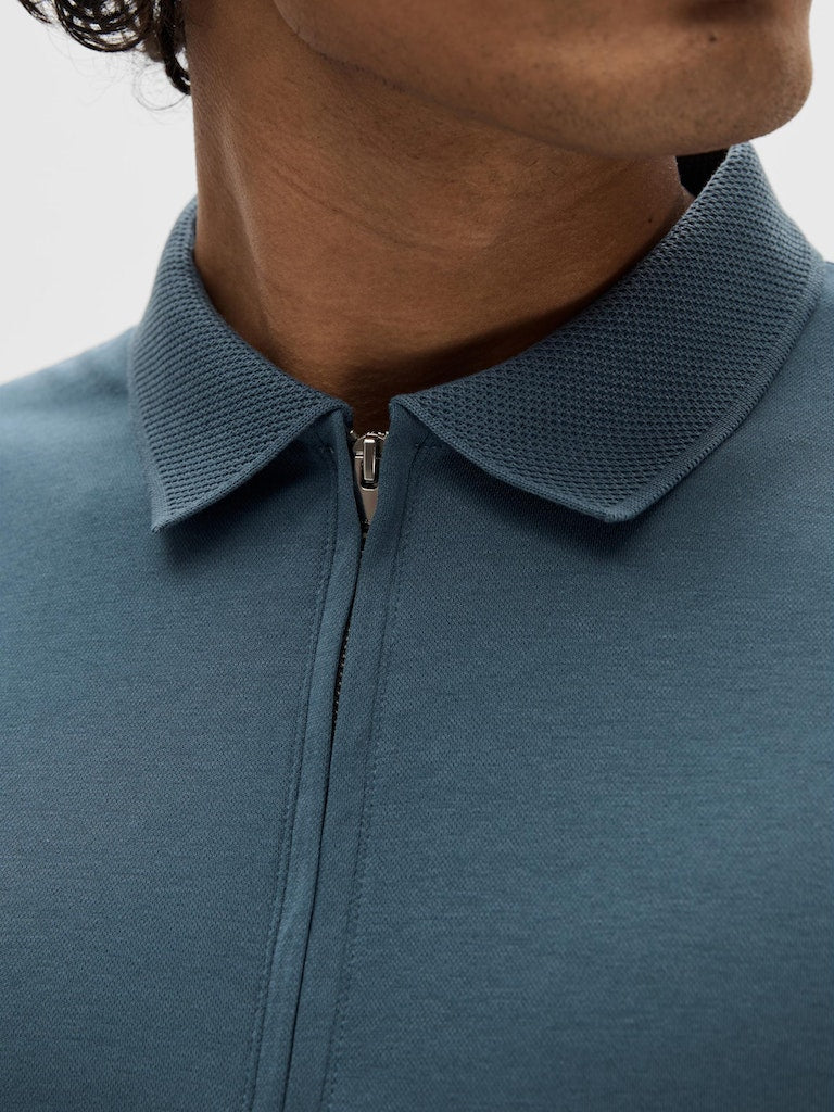 Fave Zip Polo Shirt - Bering Sea