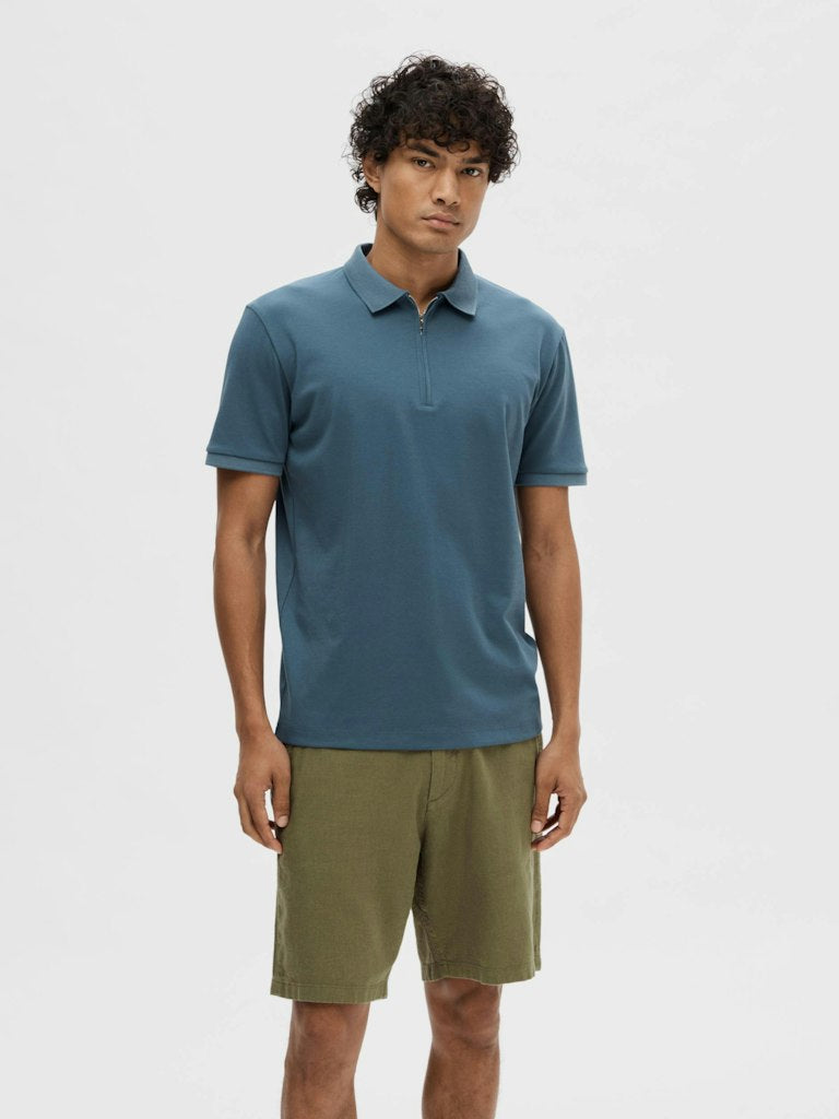 Fave Zip Polo Shirt - Bering Sea