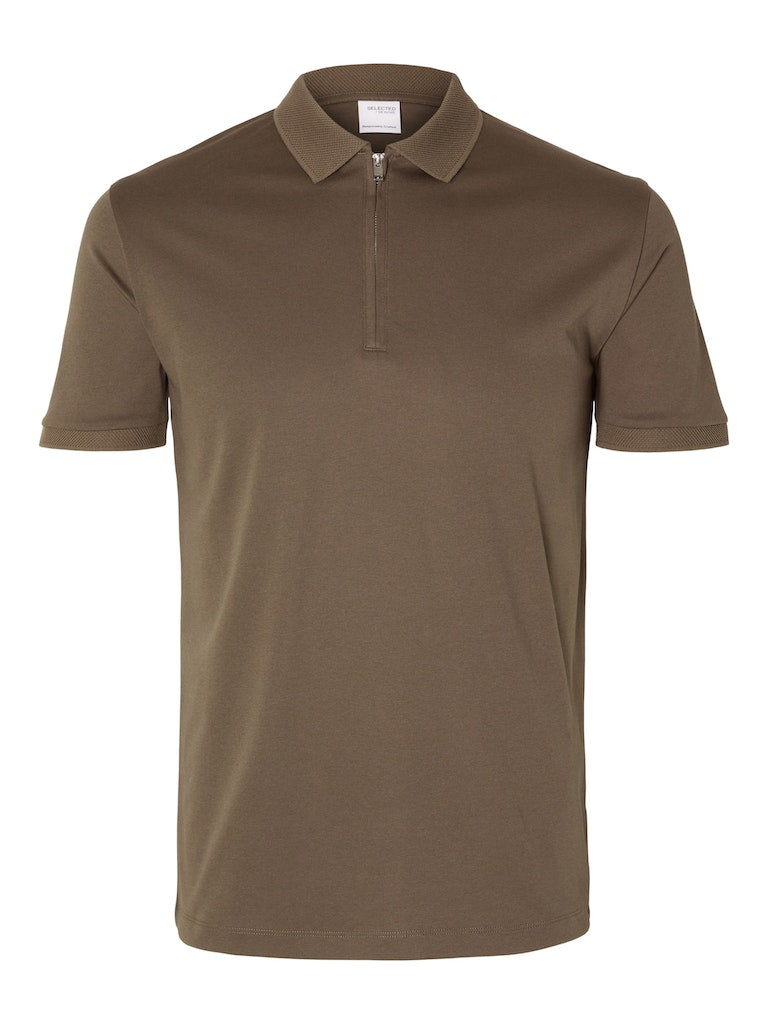 Fave Zip Polo Shirt - Morel