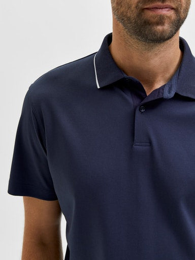 Leroy Coolmax Polo - Navy Blazer