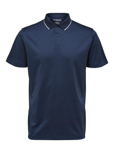 Leroy Coolmax Polo - Navy Blazer