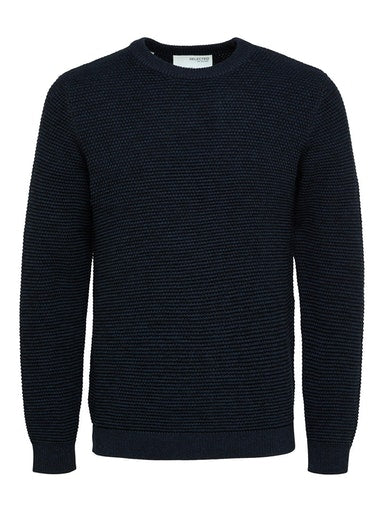 Vince Bubble Round Neck Jumper - Salute Black Twist