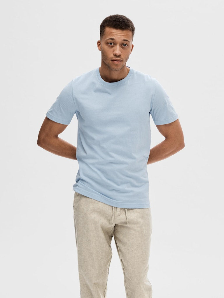 Axel Round Neck T-Shirt - Cashmere Blue