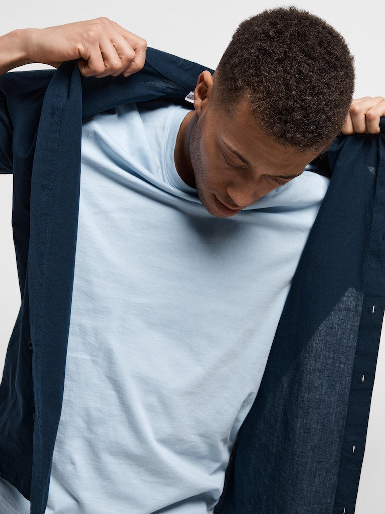 Axel Round Neck T-Shirt - Cashmere Blue