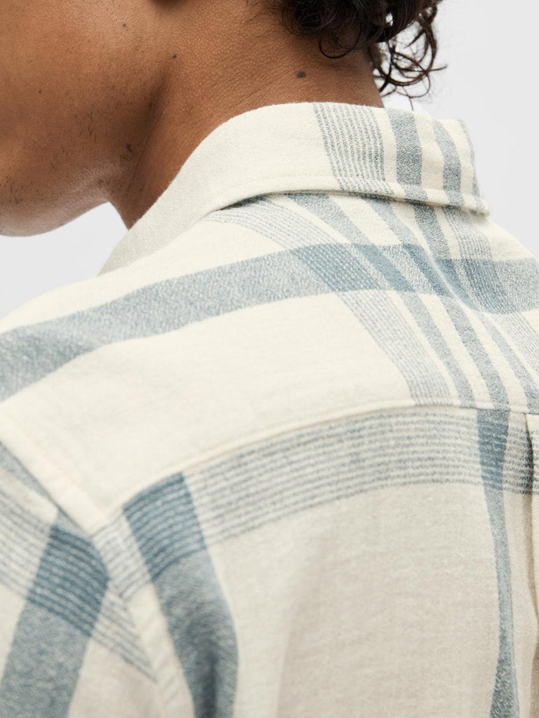 Callum Relaxed Fit Shirt - Egret Checks