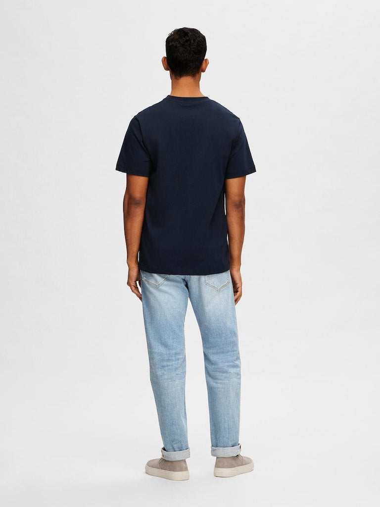 Garland Round Neck T-Shirt - Sky Captain