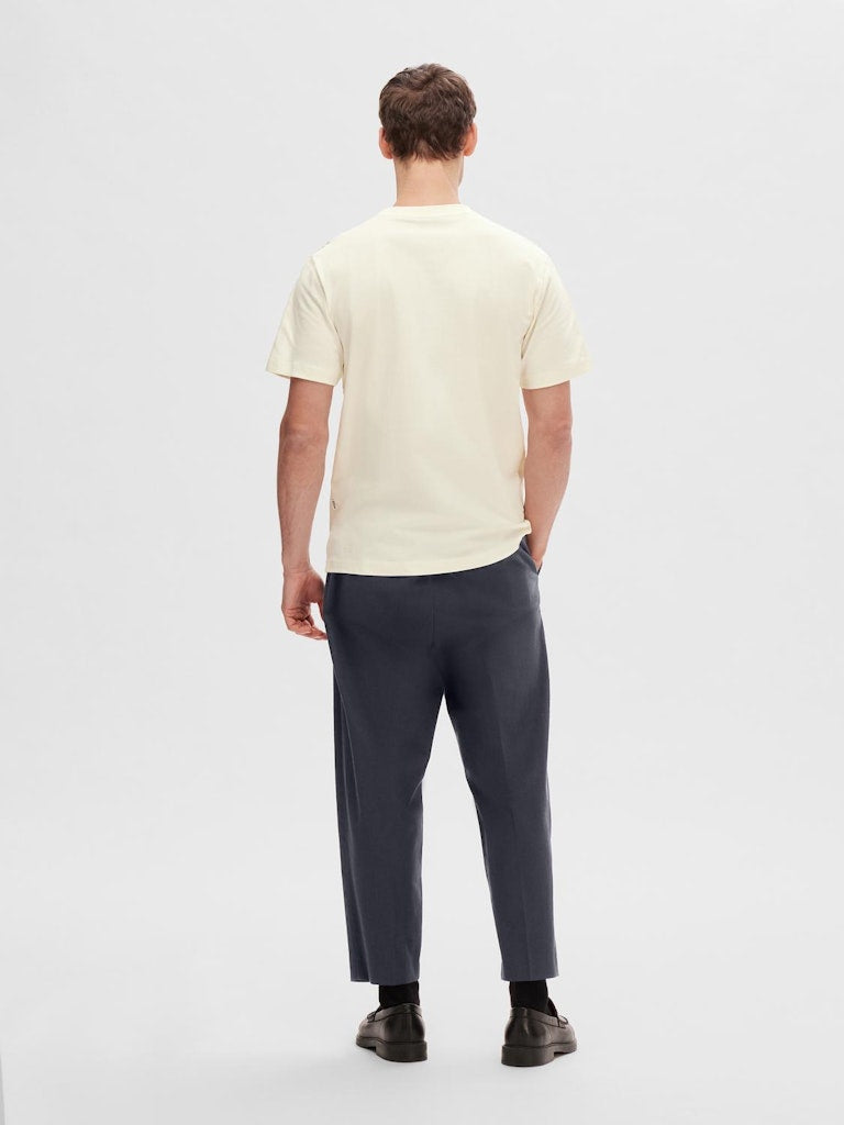 Garland Round Neck T-Shirt - Egret