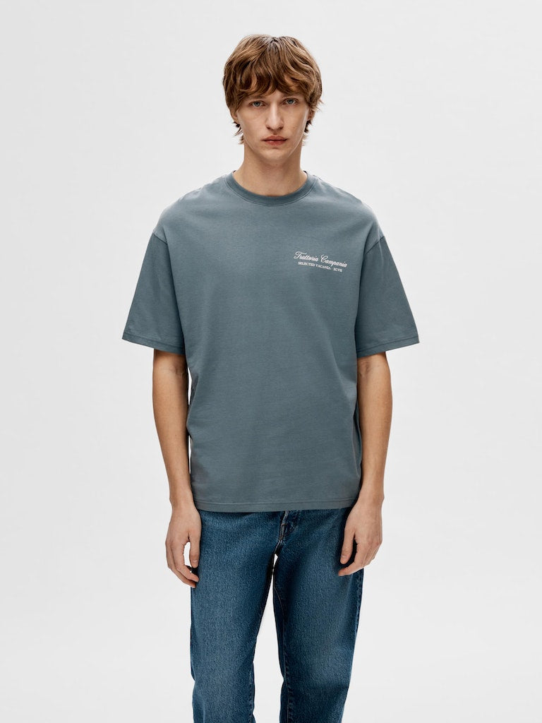 Gib Round Neck T-Shirt - Stormy Weather