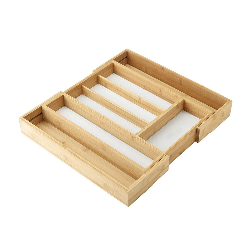 Bamboo Expanding Cutlery Tray