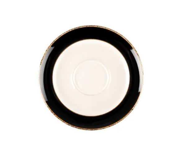 Praline Noir Wide Rimmed Tea Saucer