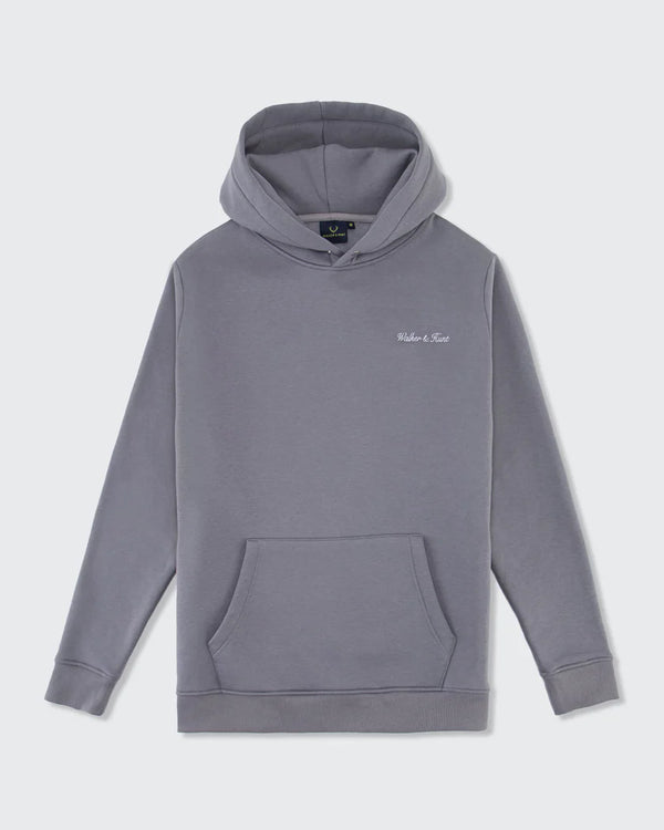 Script Hoodie - Slate Grey