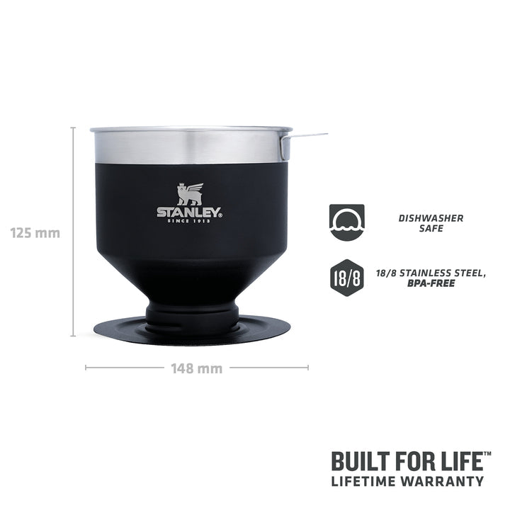 Classic Perfect-Brew Pour Over -  Matte Black Pebble