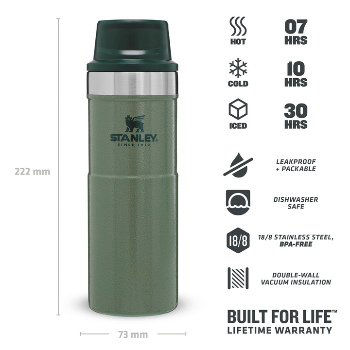 Trigger-Action Travel Mug 0.47L Hammertone Green