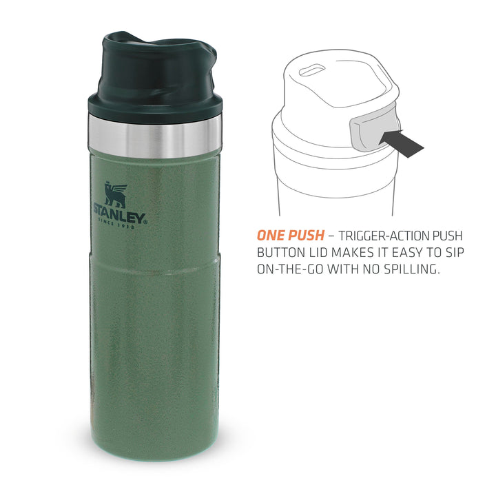 Trigger-Action Travel Mug 0.47L Hammertone Green