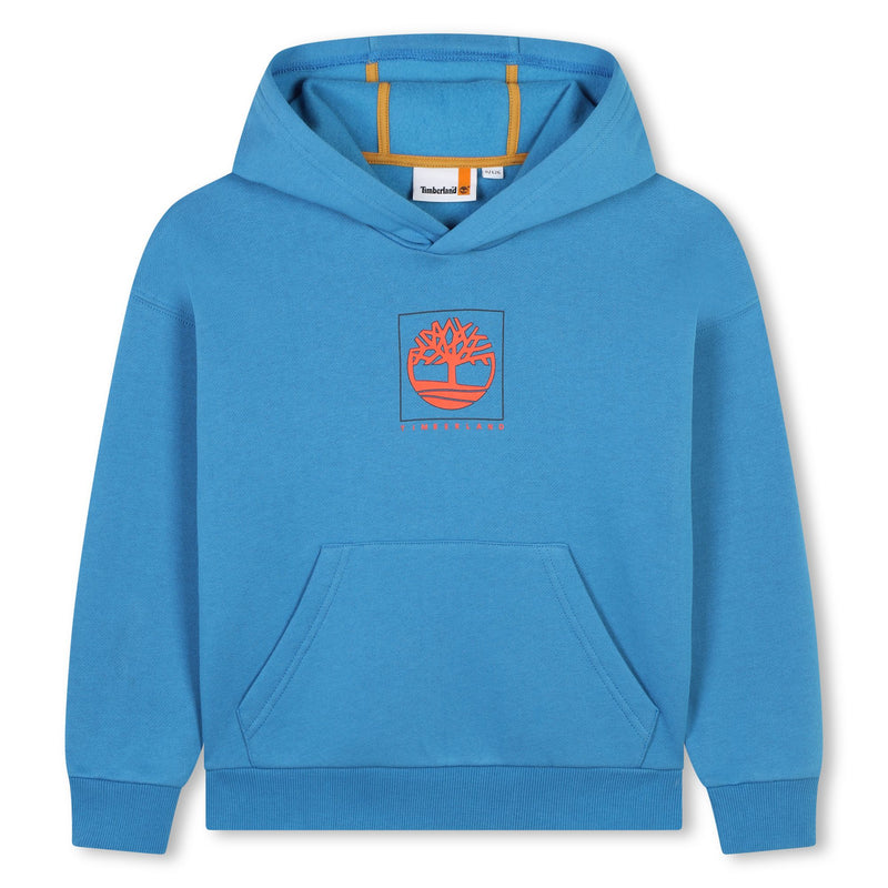 Front Print Hoodie - Blue Enamel