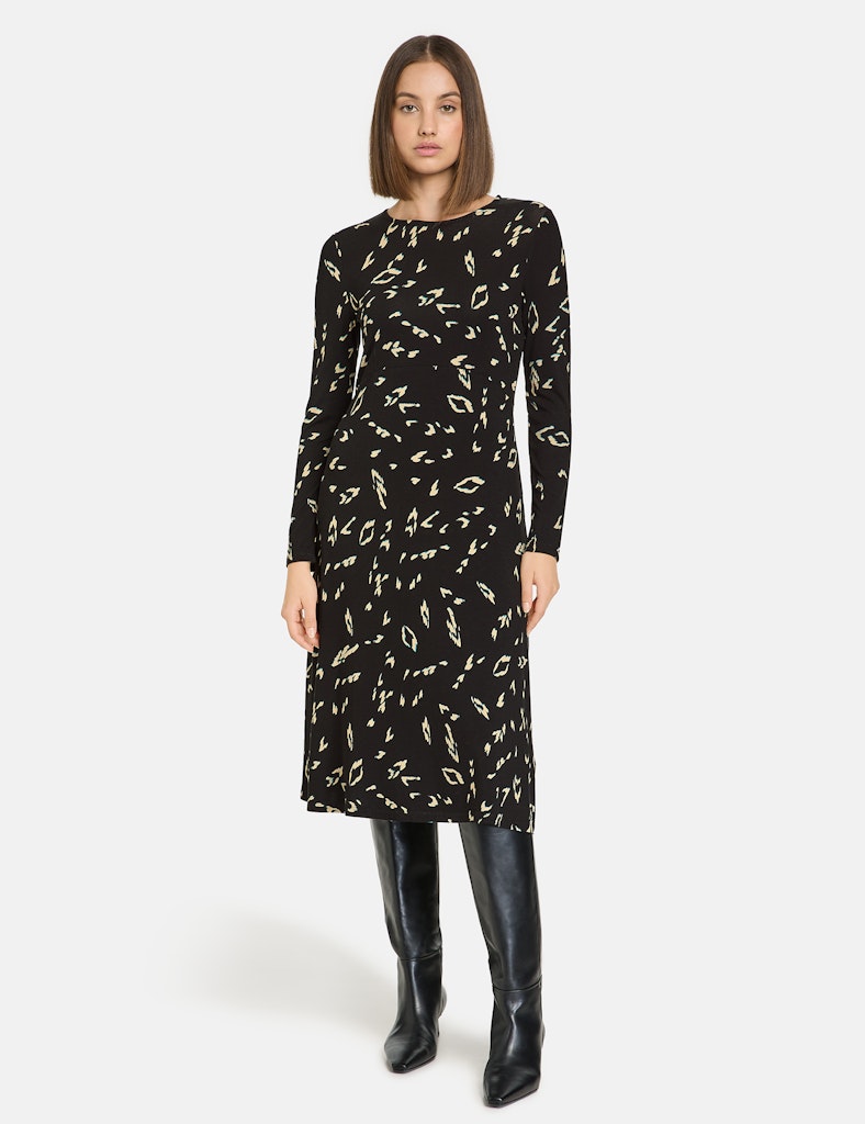 Saphire & Gold Dress Jersey - Black Pattern