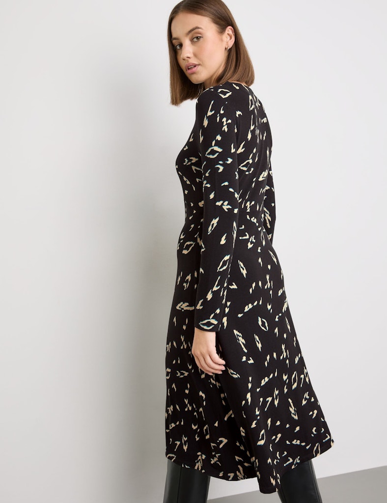 Saphire & Gold Dress Jersey - Black Pattern