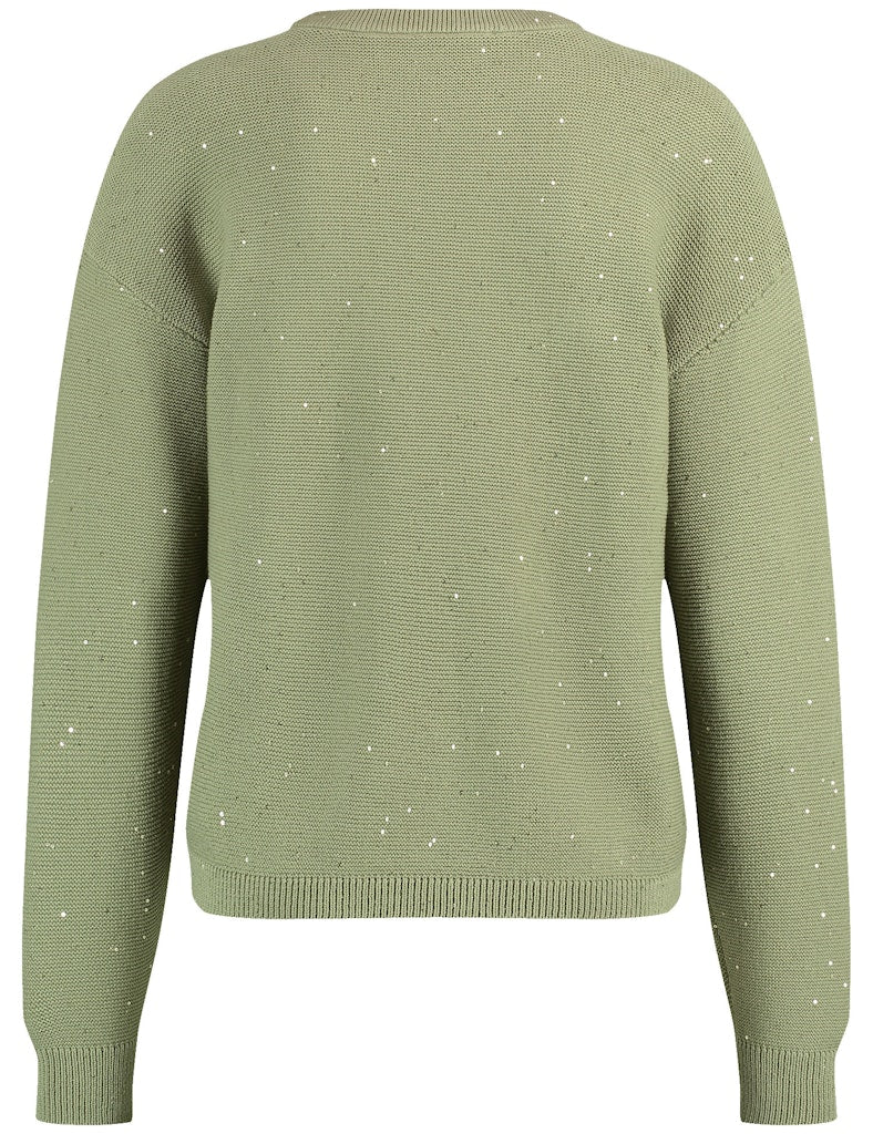 Diamonds & Jade Jumper - New Sage