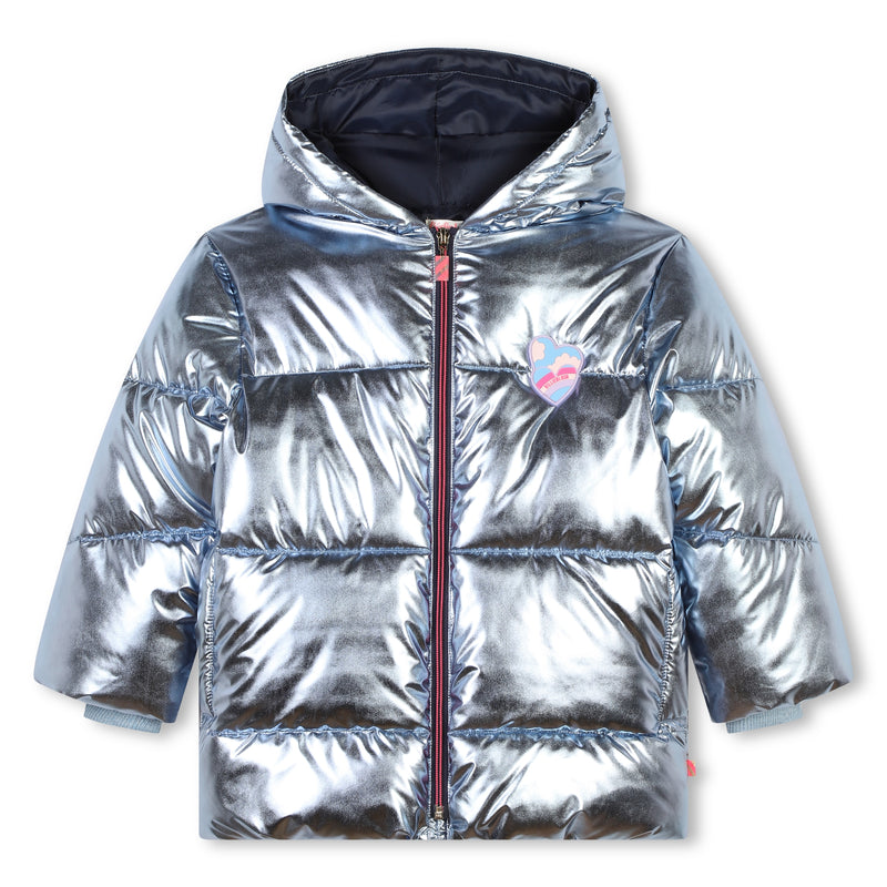 Hooded Puffer Jacket - Alaskan Blue