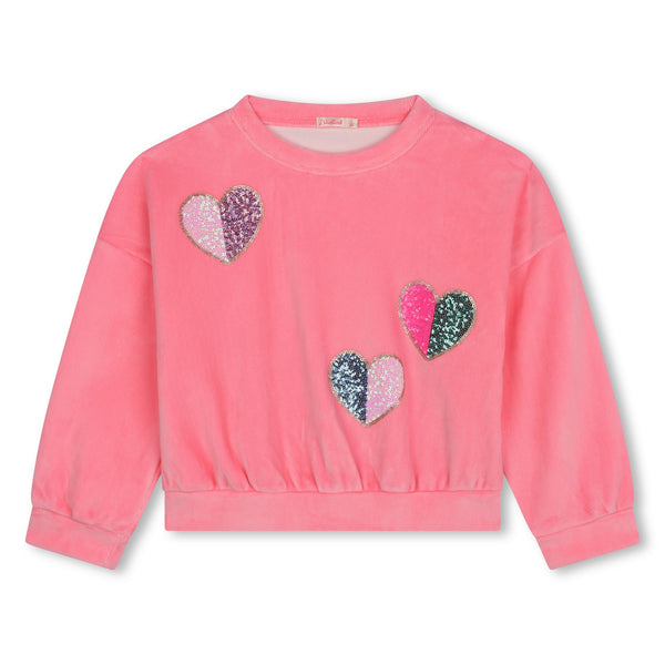 Velvet Sweatshirt - Pink