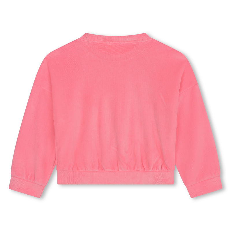 Velvet Sweatshirt - Pink