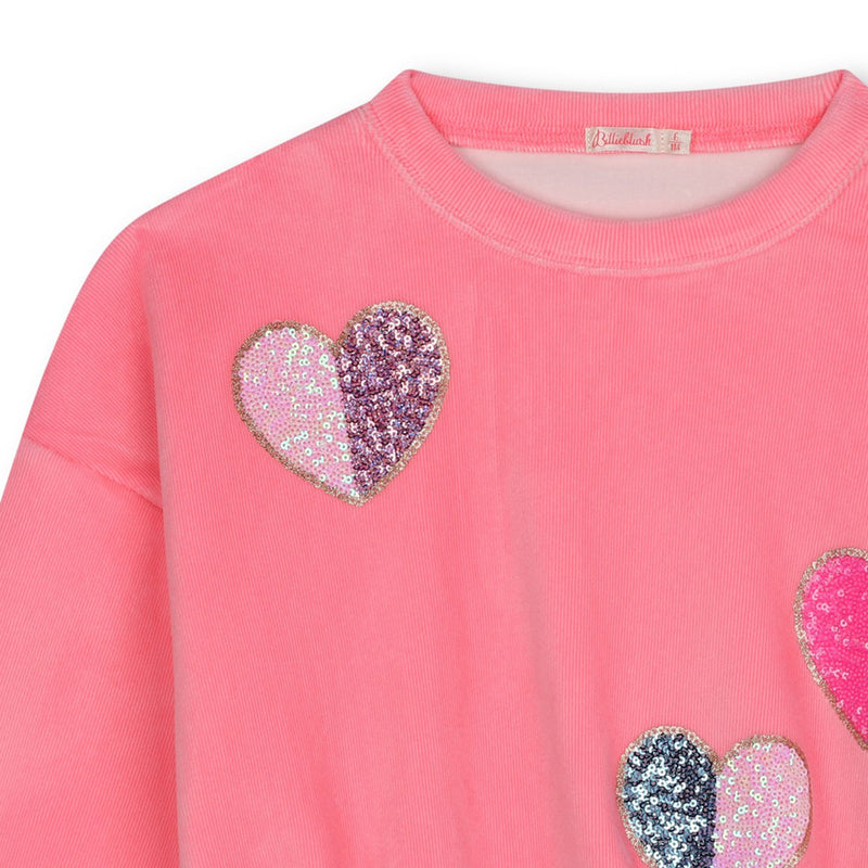 Velvet Sweatshirt - Pink