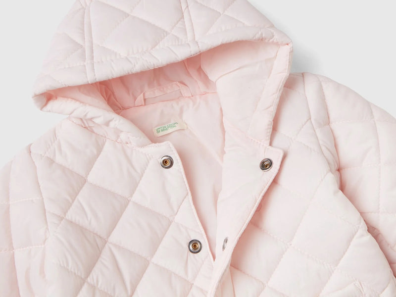 Padded Hooded Jacket - Light Pink