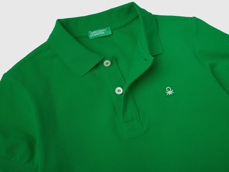 Boys Plain Polo Shirt - Green