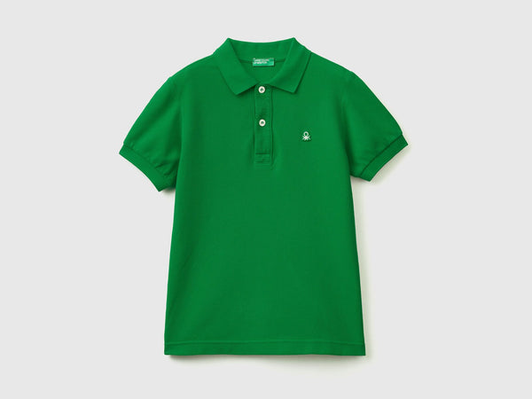 Boys Plain Polo Shirt - Green