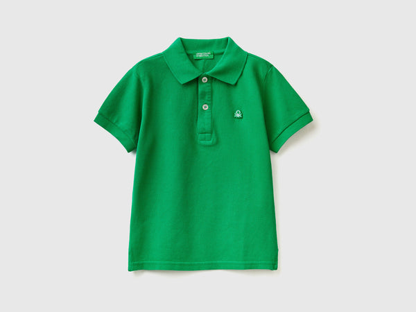 Boys Plain Polo Shirt - Green