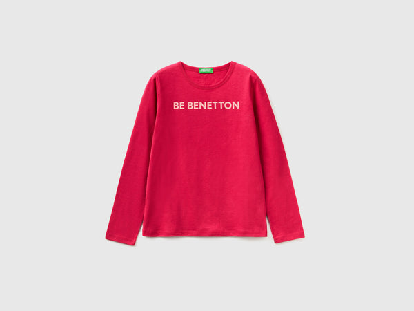 Girls Logo Long Sleeve T-Shirt - Magenta