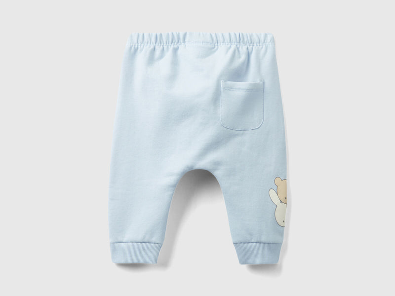 Boys Cuff Joggers - Light Blue