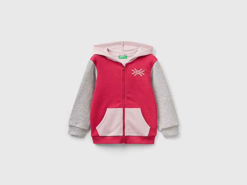 Girls 2 Tone Ziphood - Cerise