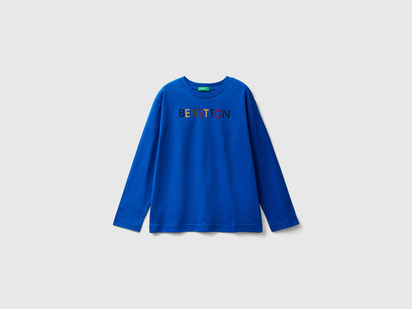 Boys Logo Long Sleeve T-Shirt - Royal