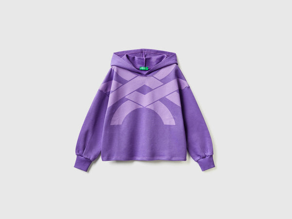 Girls Graphic Hoodie - Purple