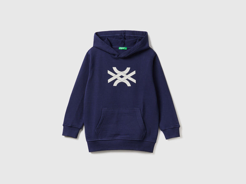 Boys Logo Hoodie - Navy