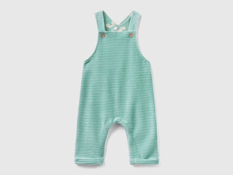 Be Soft Fleece Dungaree - Green