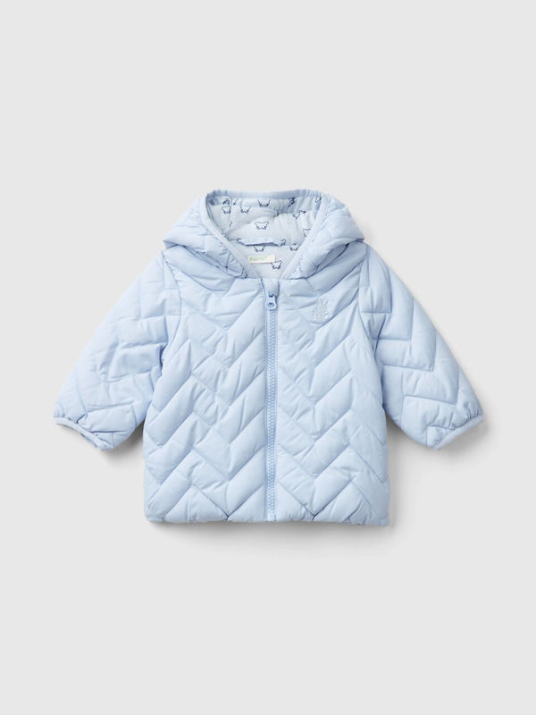 Boys Hooded Jacket - Light Blue